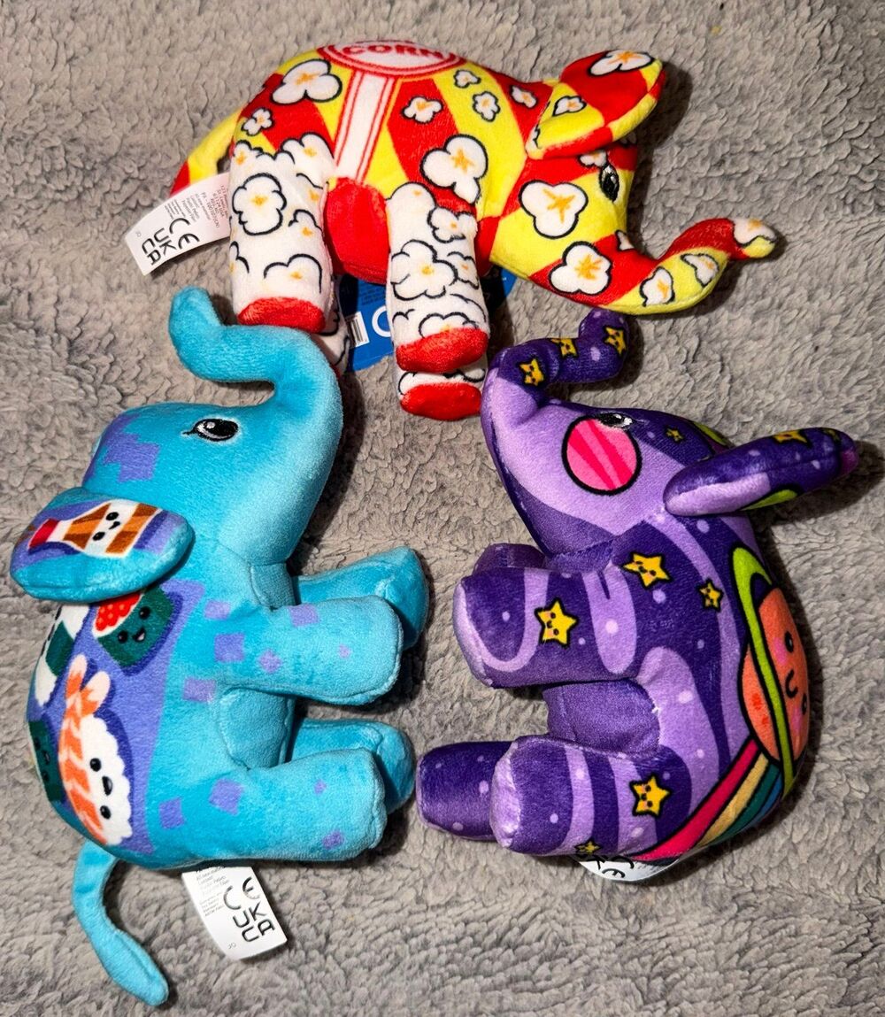 Pop Art Soft Mini Mystery Elephant plush Set
